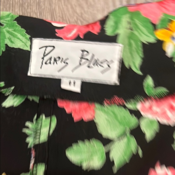 Vintage Paris Blues Pink and Yellow Flutter Sleeve Sundress - Picture 3 of 5